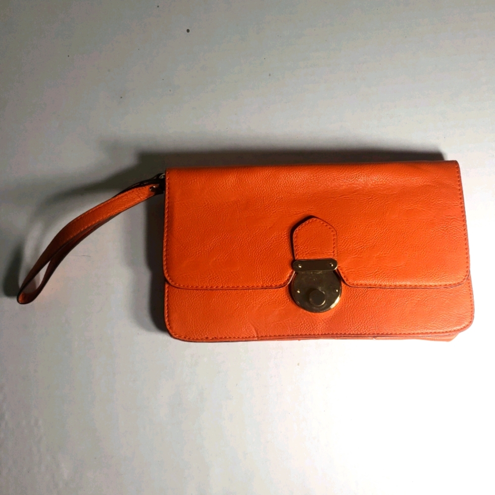 The Limited Clutch Purse Burnt Orange.